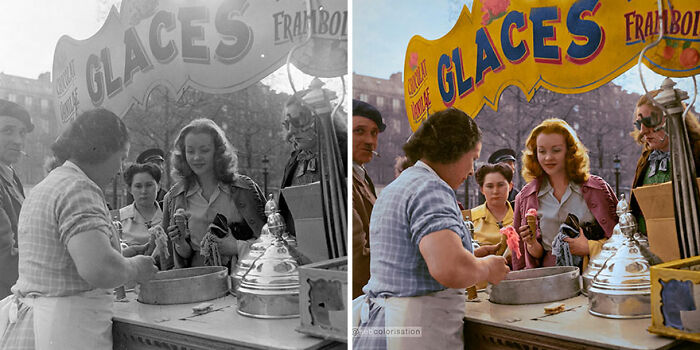 L’actrice Barbara Laage à Paris, 1946