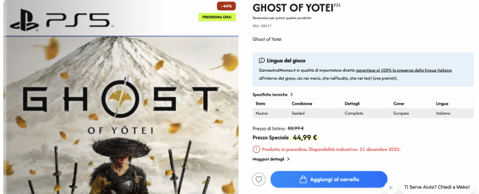 préco ghost of yotei