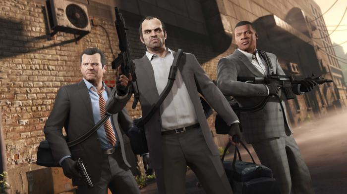 Michael, Trevor et Franklin dans GTA V