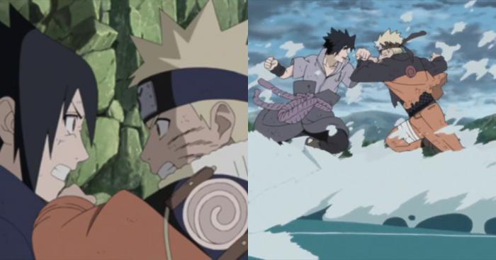 Naruto vs Sasuke début et fin