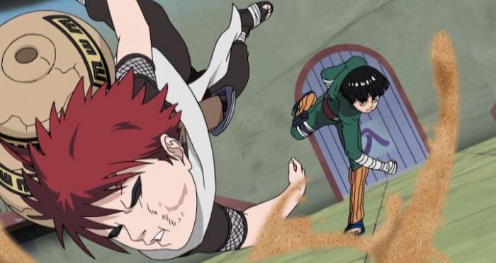 Gaara vs Rock Lee