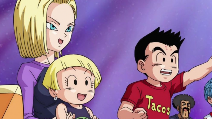 dragon ball Krillin , 18 and marron