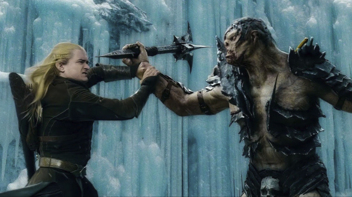 lotr the hobbit movie megolas vs bolg