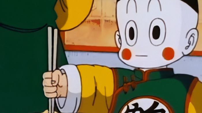 Dragon Ball Chiaotzu eating