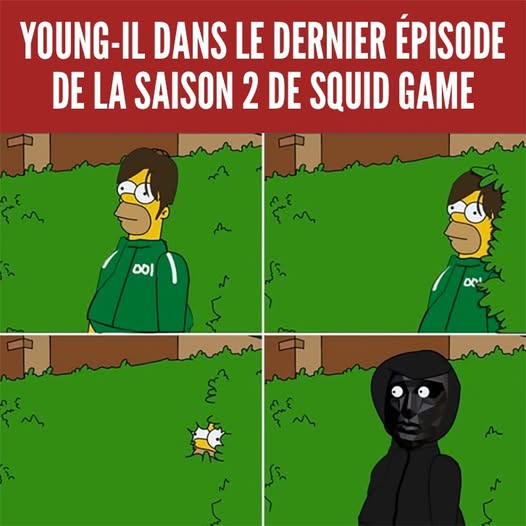 Squid Game et Homer Simpson