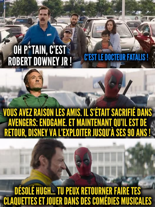 Marvel, Deadpool, Wolverine et Robert Downey Jr 