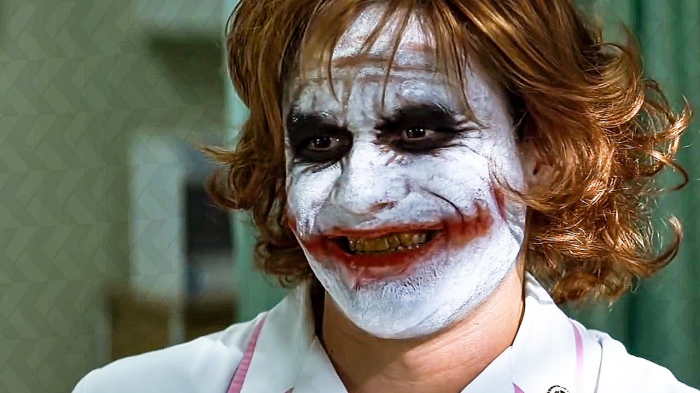 heath ledger joker hospital scene