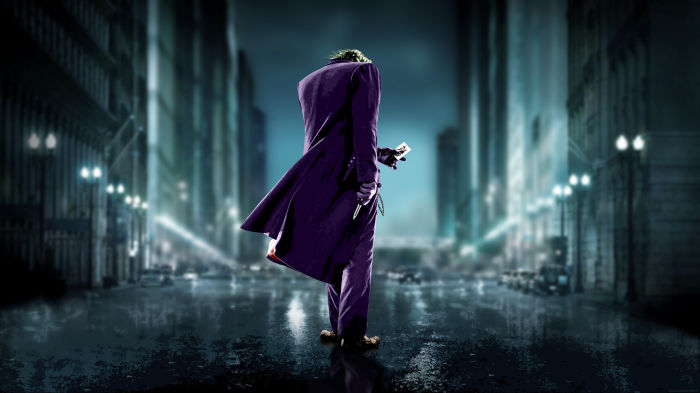 the dark knight joker back