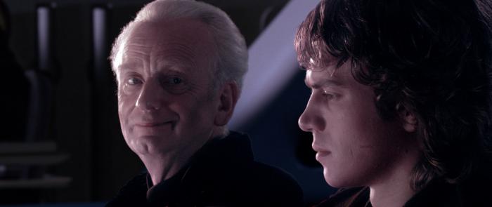 Le dialogue entre Anakin et Palpatine