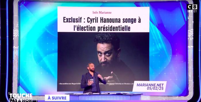 Cyril Hanouna réagit aux rumeurs de sa possible candidature