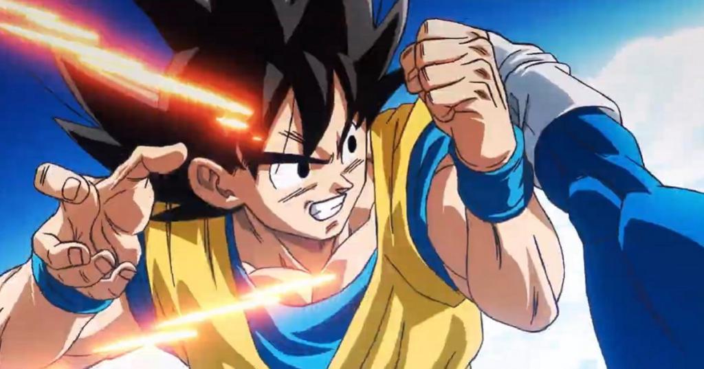 Son Goku face à un méchant