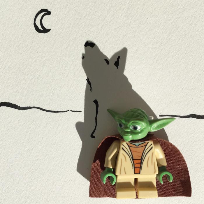 un lego yoda