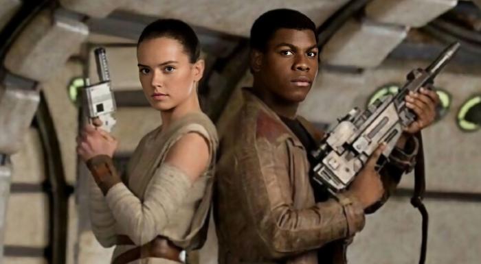 Rey & Finn star wars episode 7 force awaken