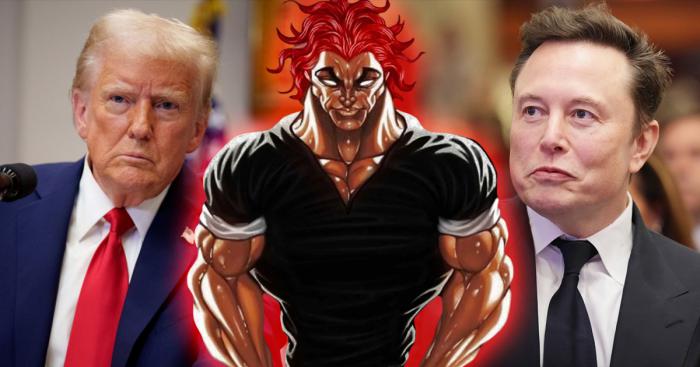 Yujiro Hanma, Donald Trump et Elon Musk