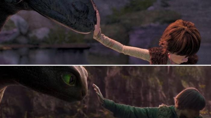 how to train your dragon movi and animated comparison