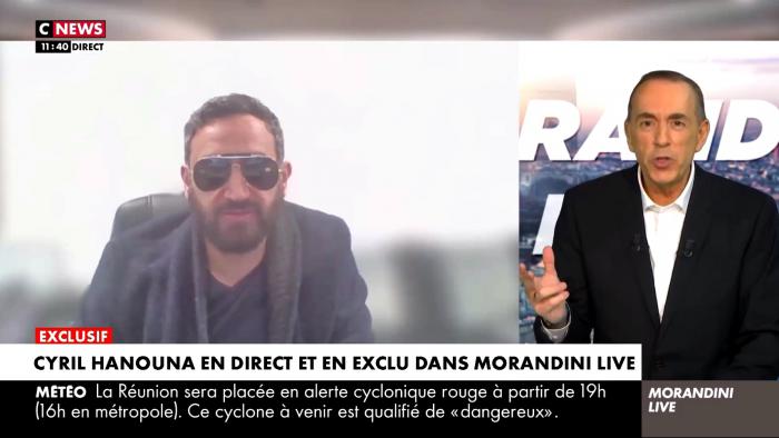 Cyril Hanouna dans Morandini Live