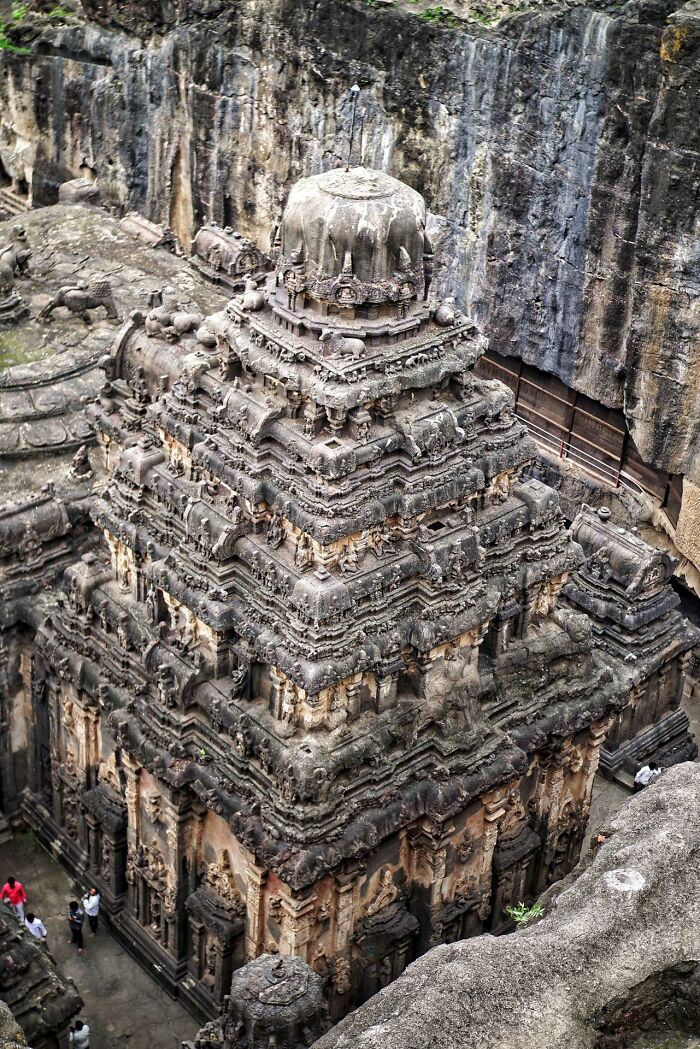 Le temple Kailash des grottes d’Ellora 8e siècle