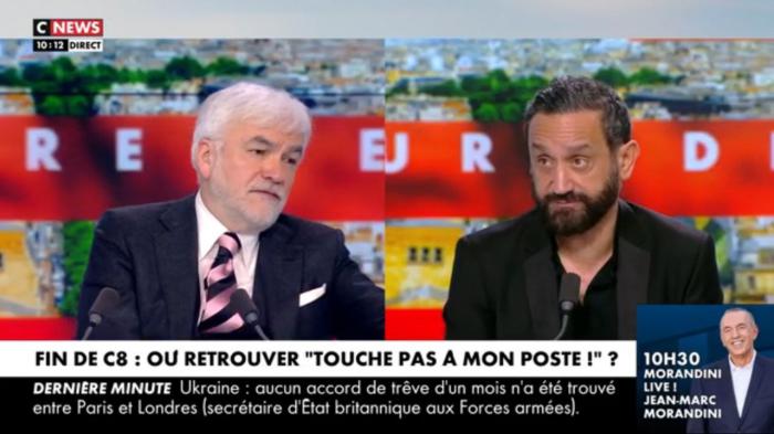 Cyril Hanouna chez Pascal Praud sur CNews