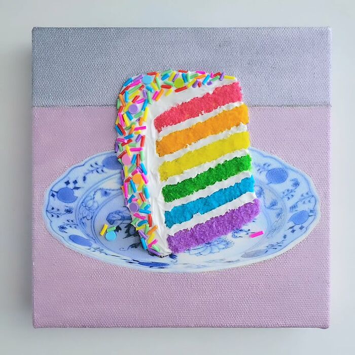 Gâteau arc en ciel