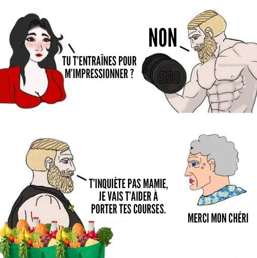 Garçon qui se muscle