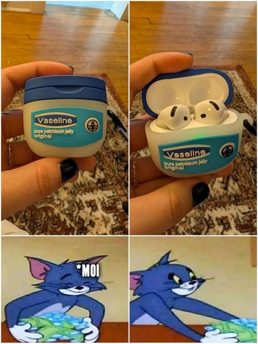 Coque Vaseline Airpods, Tom le chat (Tom et Jerry)