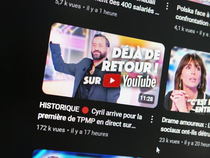 Cyril Hanouna et TPMP sur YouTube