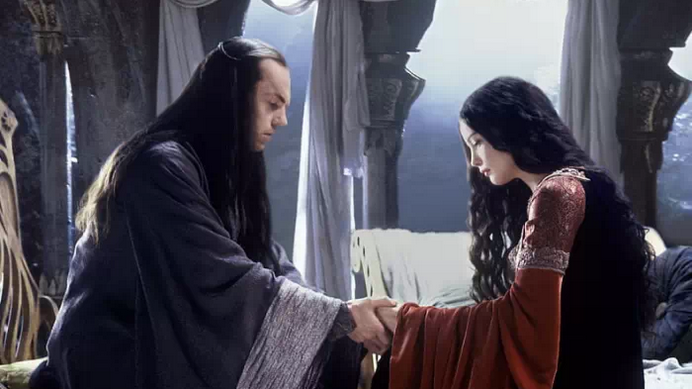 lotr movie arwen and elrond