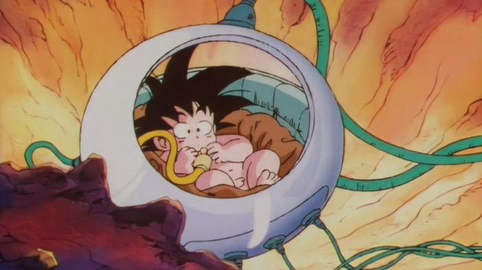 dragon ball goku baby capsule