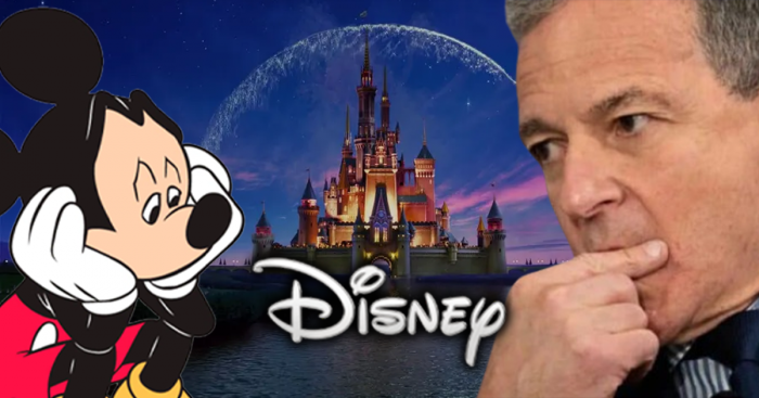 Le château de Disney, Mickey Mouse et Bob Iger, le PDG de The Walt Disney Company