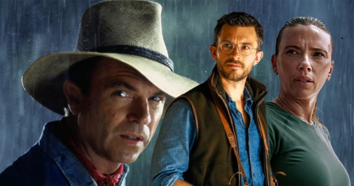 Sam Neill, Jonathan Bailey et Scarlett Johansson