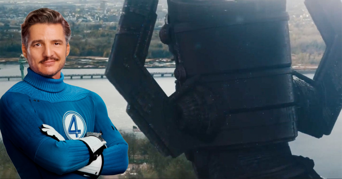 Mr Fantastique (Pedro Pascal) et Galactus (Ralph Ineson)