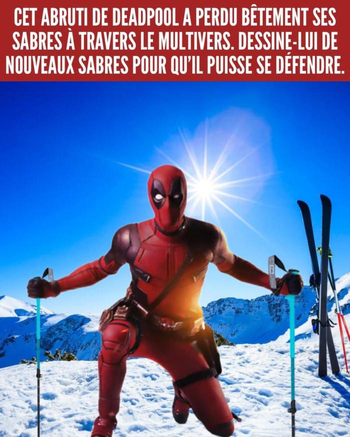 Deadpool au ski