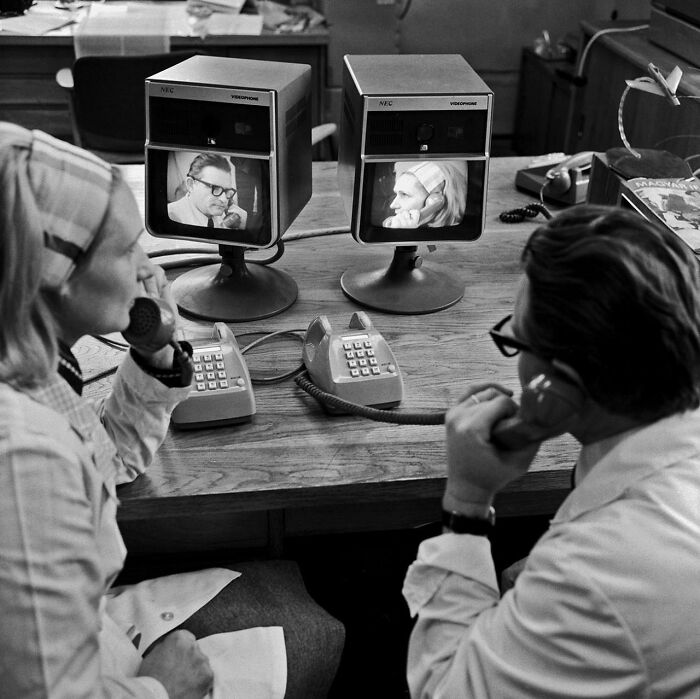 #11Téléphone vidéo expérimental Bell Labs des années 1960