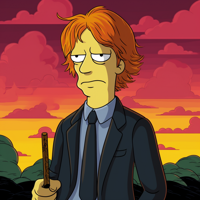 personnage harry potter version simpson ron weasley