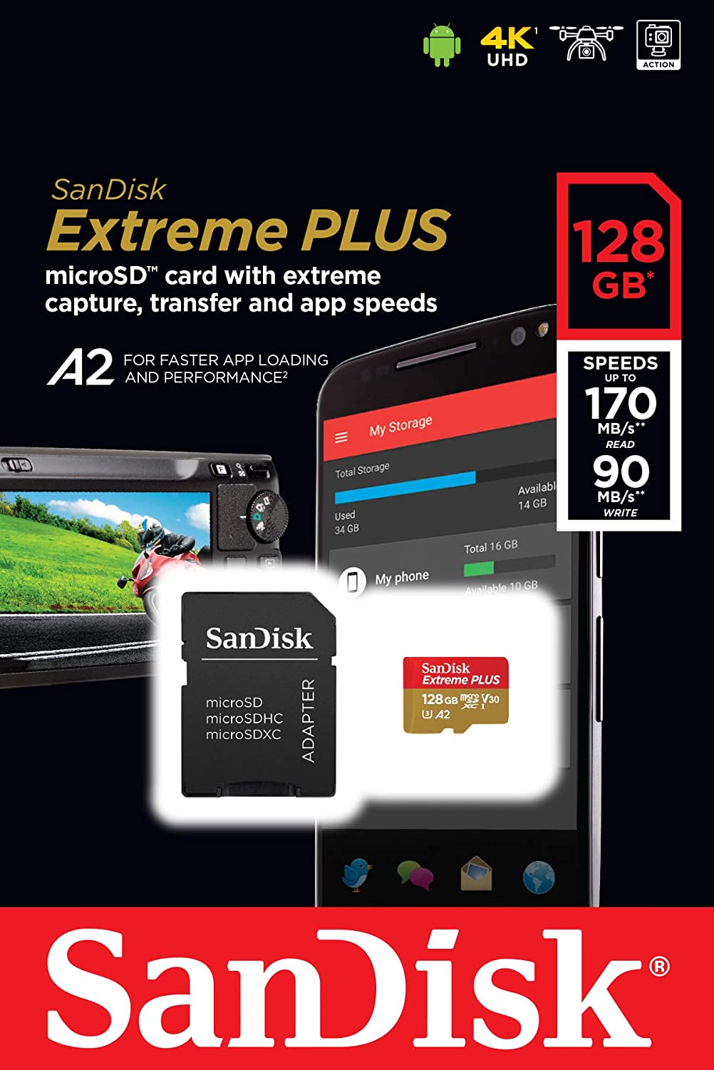 sandisk micro sd card switch 128