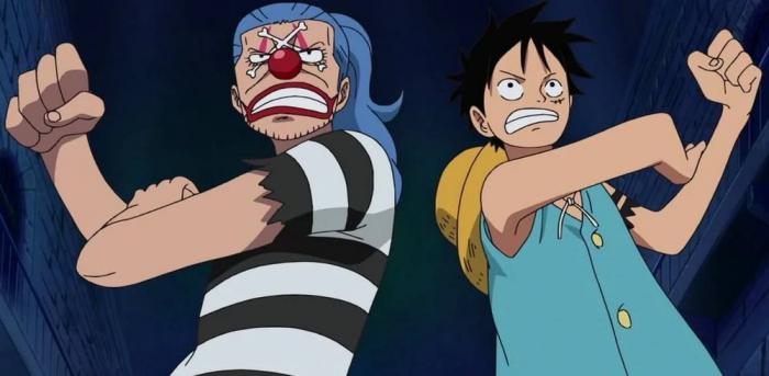 Baggy le clown et luffy