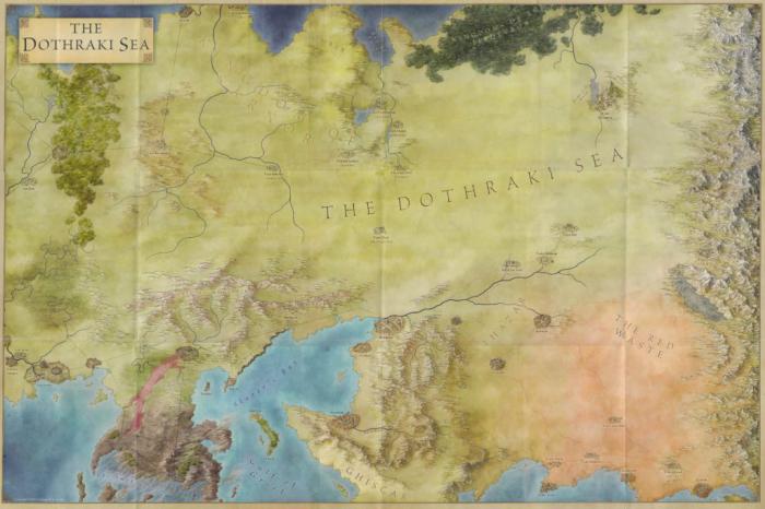 game of thrones carte de la mer dothrak
