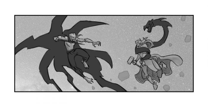 thor love and thunder storyboard 