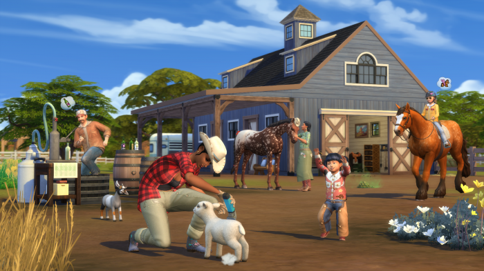 De Sims 4 het boerenleven