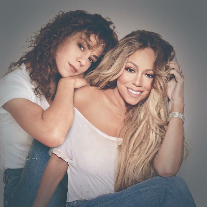 photomontage de Mariah Carey