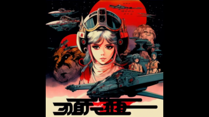 Star Wars imaginé comme un anime des années 80