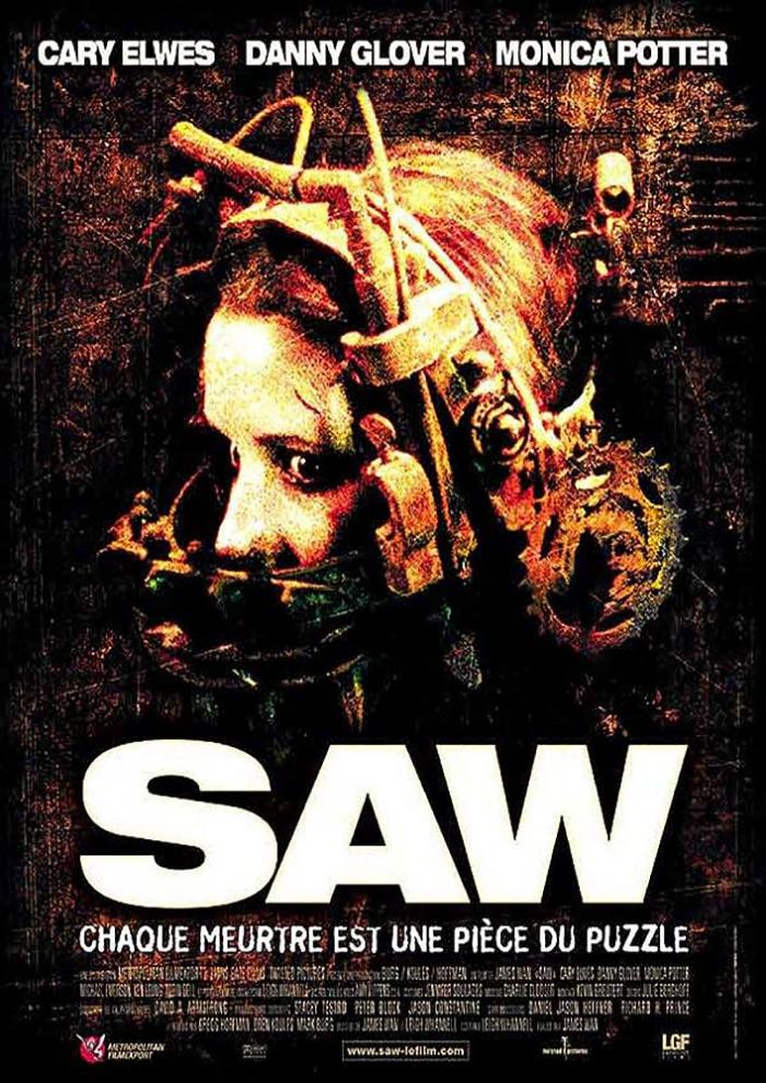Le film Saw est gore à souhait.