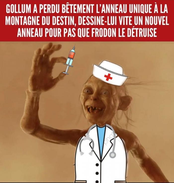 Gollum en infirmière