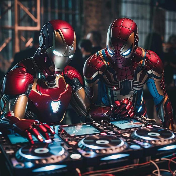 Iron Man et Spiderman