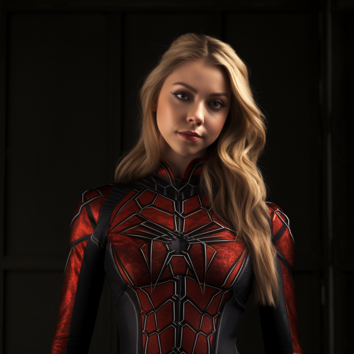Sydney Sweeney as Spider-Woman for Madame Web by an AI