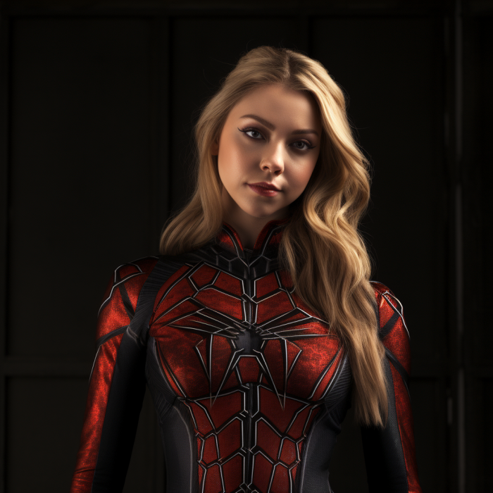 Sydney Sweeney en Spider-Woman pour Madame Web par une IA