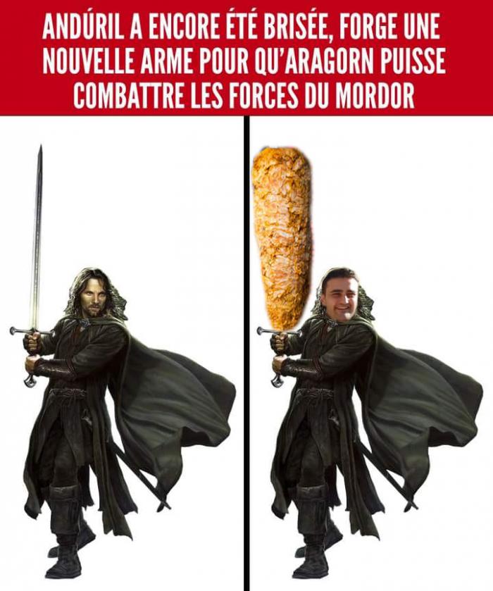 Aragorn avec un kebab