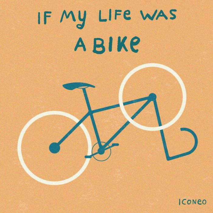 illustration vie vélo