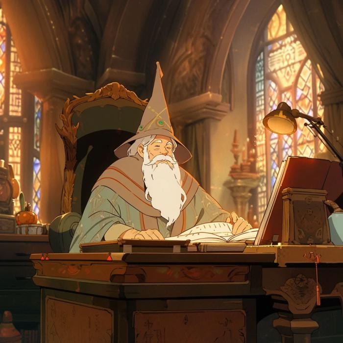 Albus Dumbledore en version Ghibli