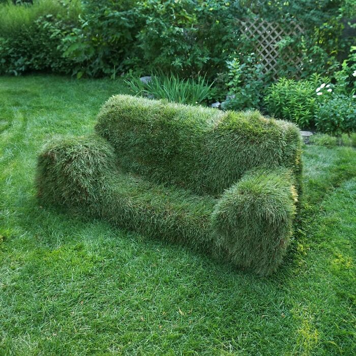 canapé pelouse